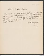 k.k. naturhistorisches Hofmuseum, Intendanzakten 1885-1896 (Hauer), Aktenzahl Z.256/1888, Seite 3